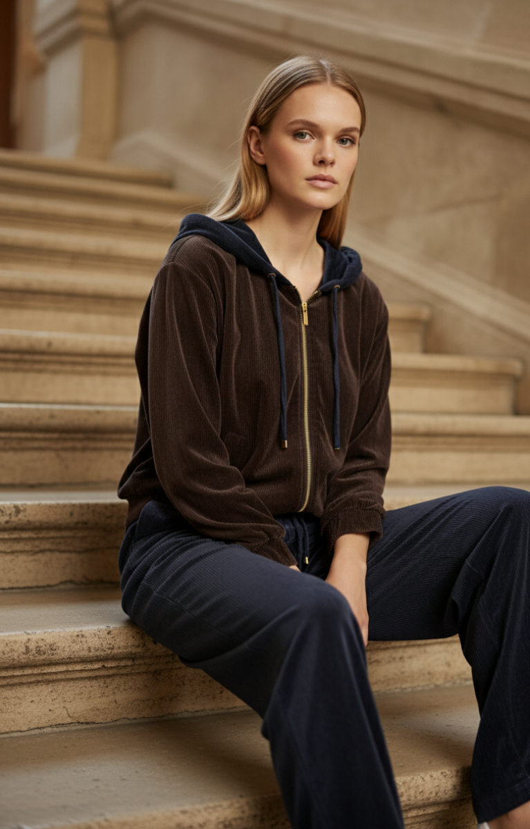 Kadife eşofman takım resmi