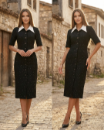 Tüvit elbise Siyah 